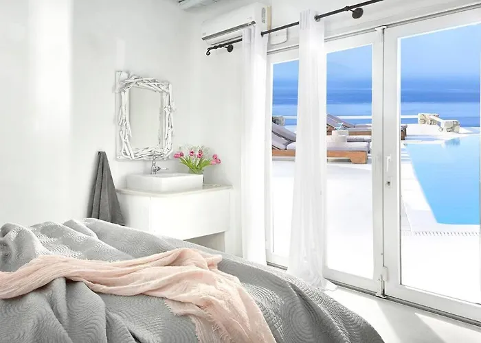 Spectacular Sunset Pool By Calypso Sunset Villa Mykonos Town